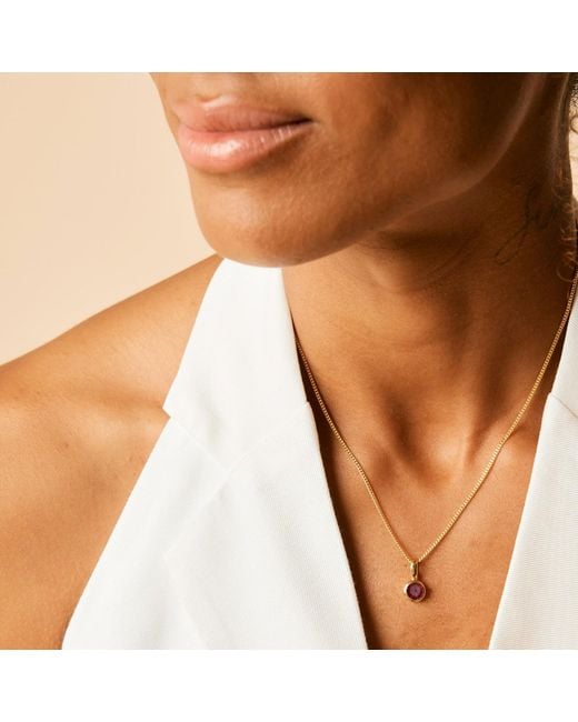 Charlotte's Web Jewellery Metallic January Birthstone Charm Necklace