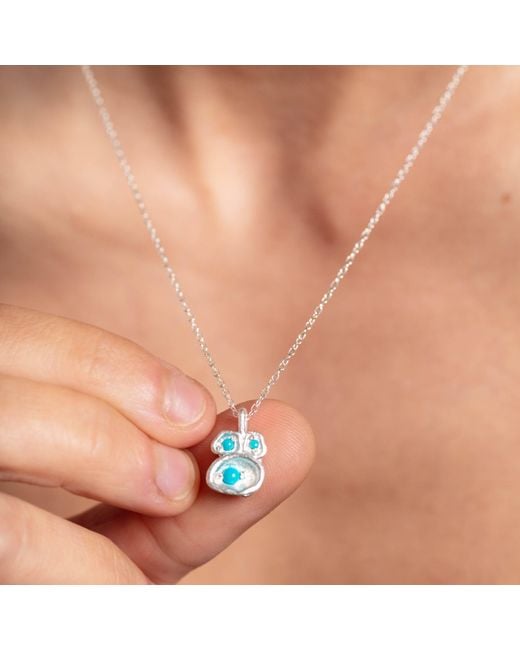 Claire Hill Designs Metallic Lichen Pendant Necklace