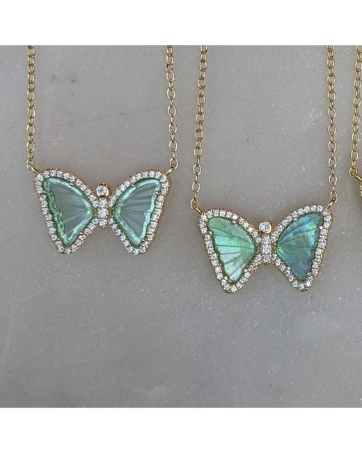 KAMARIA Blue Mini Butterfly Necklace