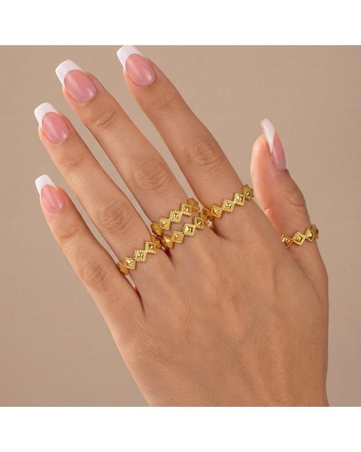 Amadeus Metallic Tellus Stacking Ring