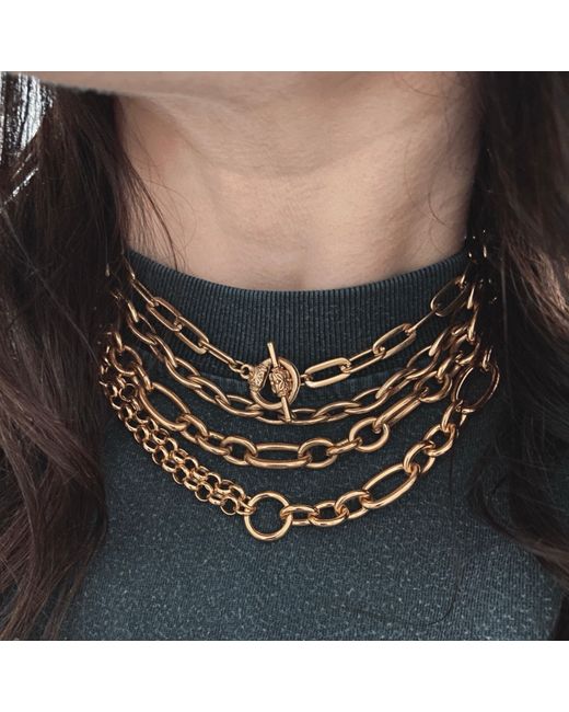 IN CAUDA VENENUM Brown Bala Necklace
