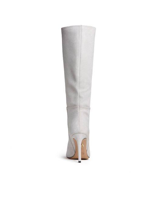 Beautiisoles by Robyn Shreiber Made in Italy Gray Neutrals Yara Off- Tall High Heels Suede Boot