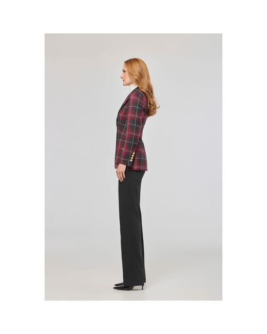 The Extreme Collection Red Tartan Check Blazer Gregor