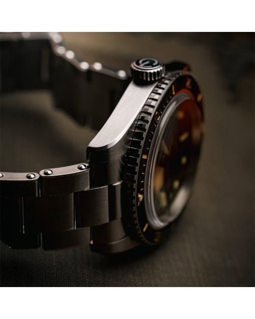 Lonard Watches Metallic Sonar Stainless Steel Oyster Bracelet Diver Watch for men