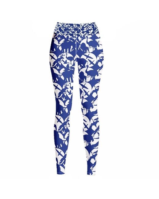 Jessie Zhao New York Blue High Waist Yoga Leggings