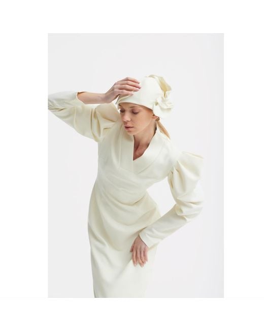 Julia Allert White Neutrals Headpiece – Evening Mini Hat Style