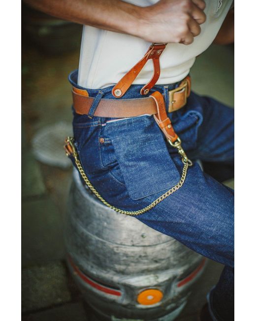 &SONS Trading Co Blue The New Frontier 14Oz Selvedge Anti-Bac Raw Denim Jeans for men