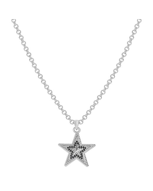 33mm Metallic Estella Star Pendant Necklace