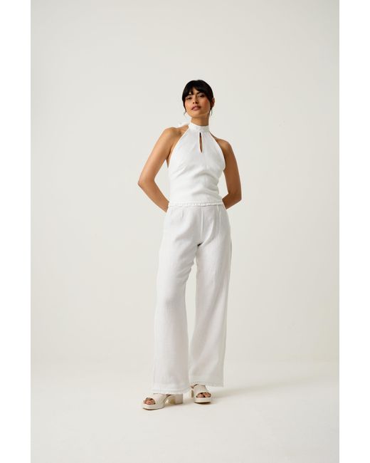 Imaura White Beyond The Wallflower Trousers