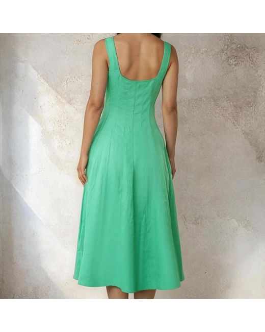 Yumi Kim Green Sienna Linen Dress