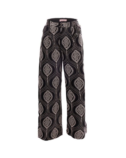 Traffic People Gray Love & Anarchy And Sequin Lulu Trousers