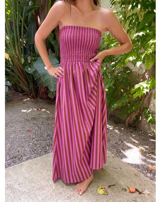 Mind Traveler Red Emily And Striped Dress