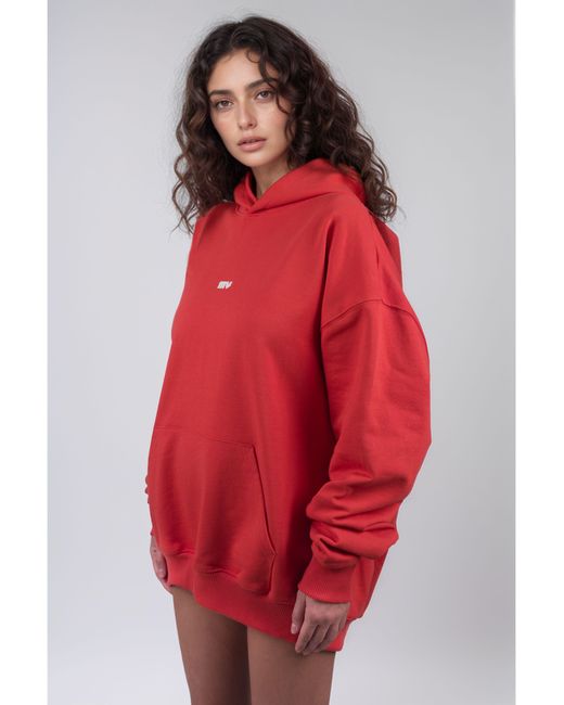 mysimplicated Red Cotton Hoodie for men