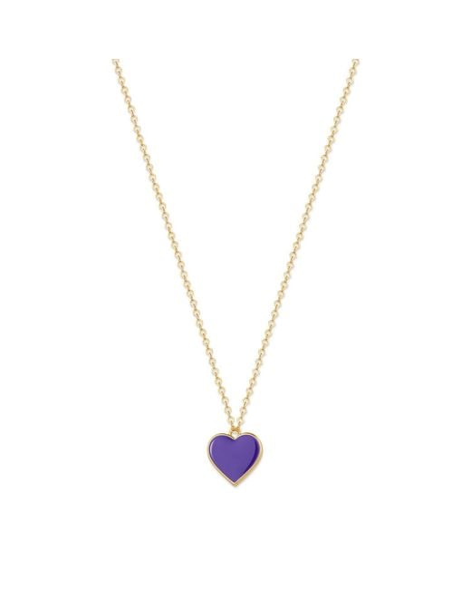 Rejected Hearts Club Metallic Single Hearted Girl Filled Necklace With Magnetic Clasp