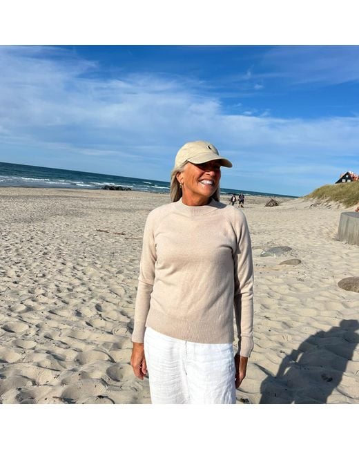 tirillm Blue Aida Cashmere Raglan Pullover