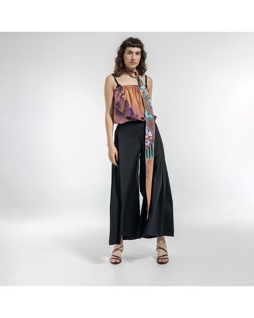 ARTISTA Blue Turn Wide Leg Pants