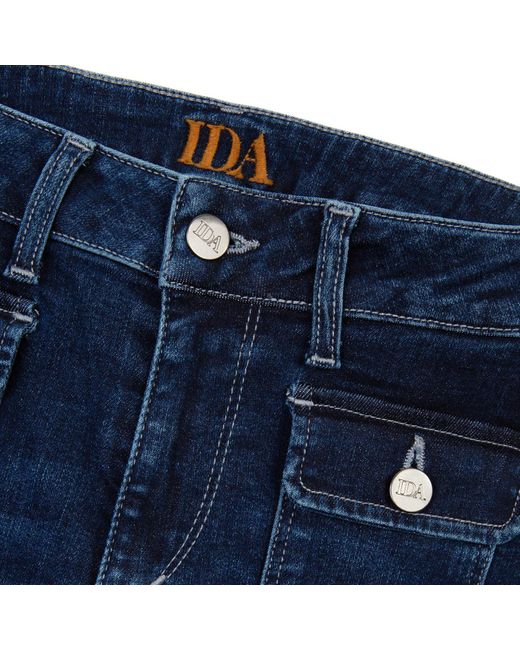 Donna Ida Blue Hope The High Top Patch Pocket Flare