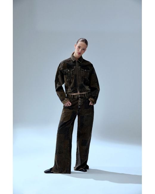 Pcfg Green Your Itch Colorblocked Denim Jacket