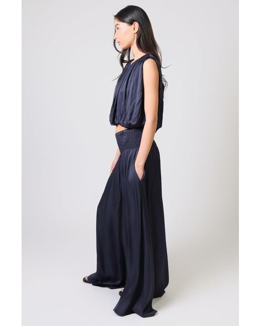 Traffic People Blue Any Moment Now Falls Sleeveless Top