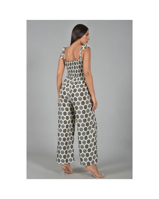 ELOI Metallic Hedley Geometric Jumpsuit