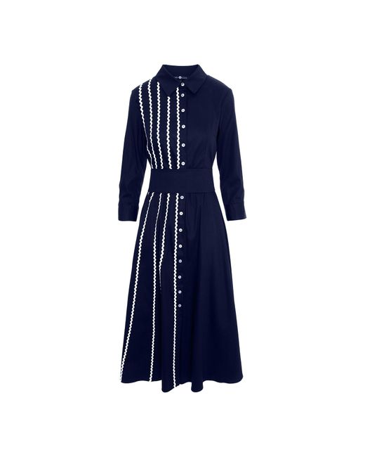 IZABELA MANDOIU Blue Midi Shirtdress