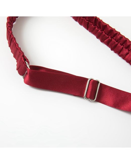Soft Strokes Silk Red Classic Pure Silk Bralette Ruby