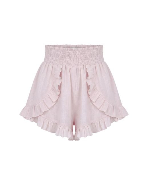 Khonsu Swim Pink Sol Linen Short