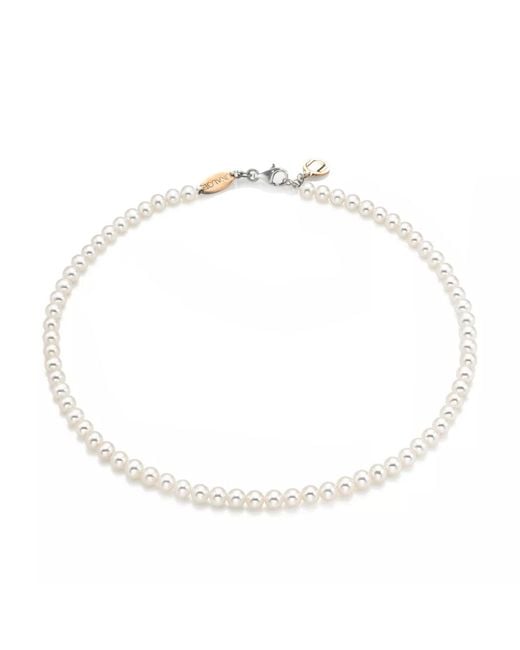 Unaloe White Natural Freshwater Pearl Choker