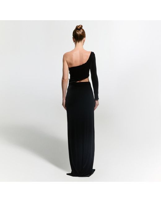 Nur Karaata Black Ritz Rose Dress