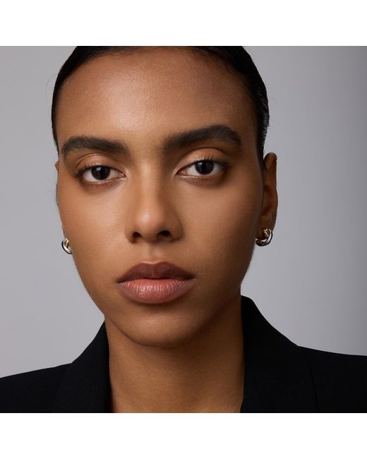 Vanhi Metallic Mia Two-Tone Mixed Metal Hoops