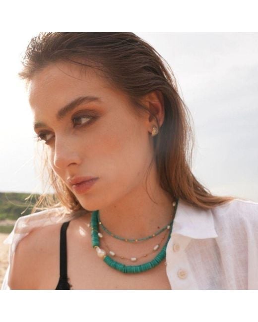LINYA JEWELLERY Metallic Lana Necklace
