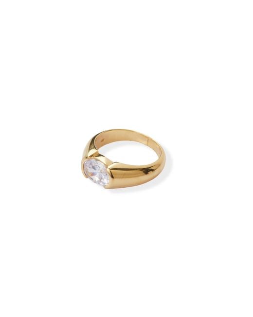 Argento Vivo Metallic The Oval Cz Dome Ring