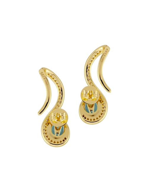 Arte Madrid Metallic Sierra Pavé Contour Climber Earrings