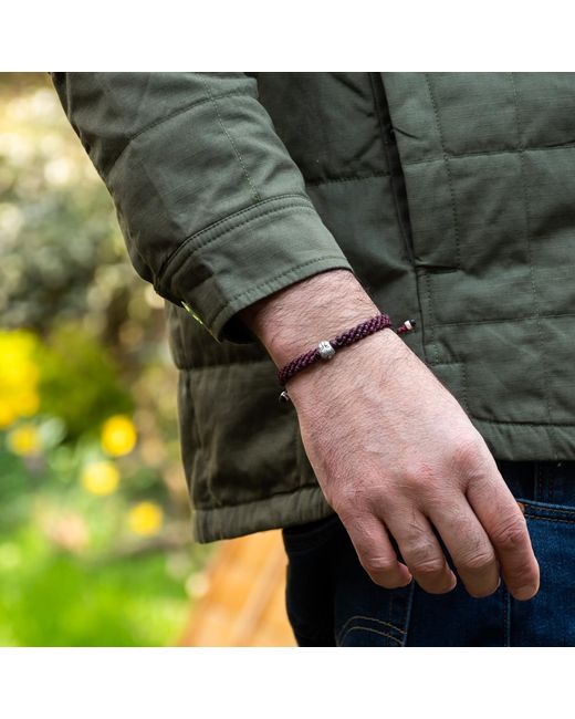 Harbour Uk Red Great Buddha Rope Bracelet for men