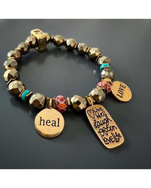 Ebru Jewelry Metallic Love Your Life Bracelet