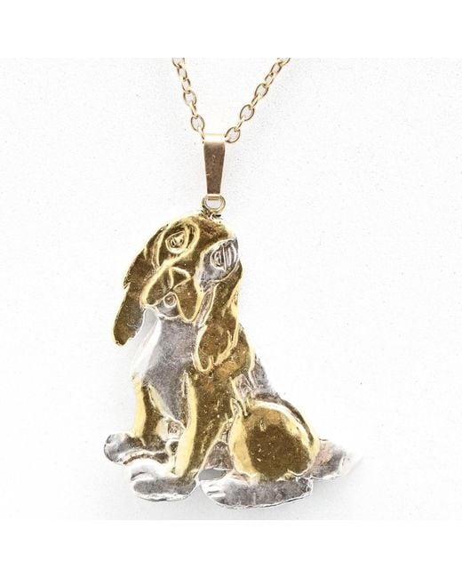 Simon Kemp Jewellers Metallic Spaniel Pendant