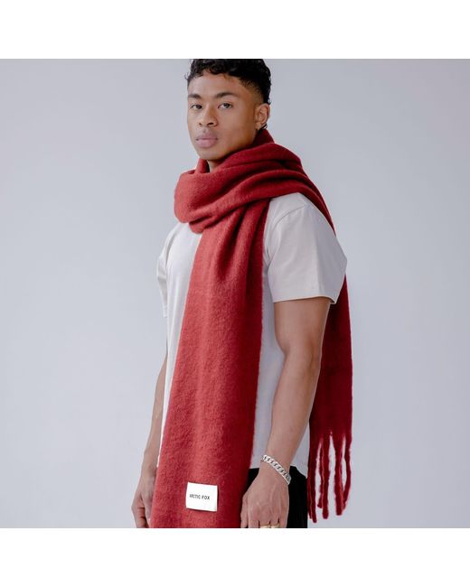 Arctic Fox & Co. Red The Reykjavik Scarf Burgundy