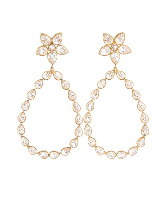 Christina Greene Metallic Stacy Crystal Chandelier Earring