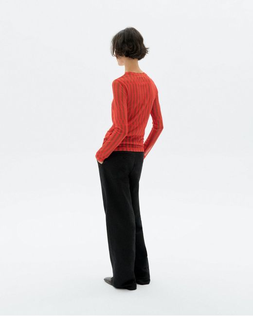 Thinking Mu Red Esque Tere Top