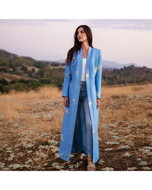 Roqaia Fashion House Blue Horse Baby Kaftan