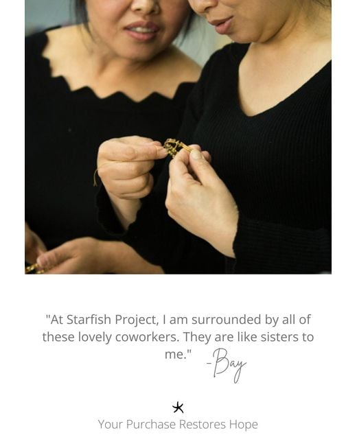 Starfish Project Metallic Lustre Bloom Studs