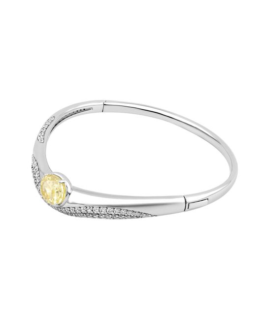 Arte Madrid White Sierra Pavé Contour Bangle