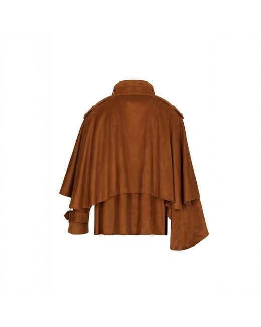 Herfetch Brown Neutrals Cape Jacket-Camel