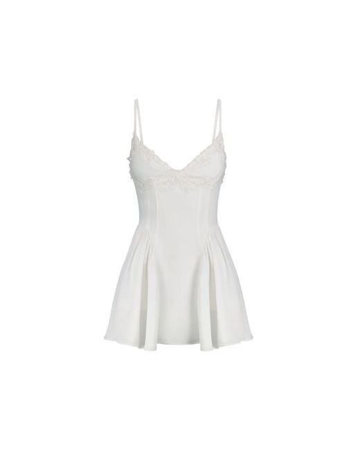 Scarlett Gasque White Reverie Mini Dress