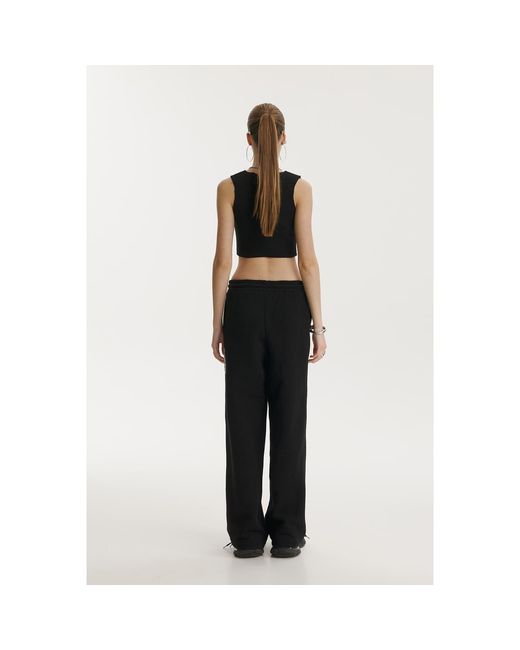 mysimplicated Black Offset Sweatpants W