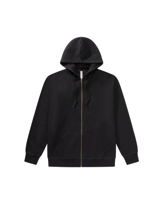 Known Supply Black 100% Organic Cotton Zip Hoodie