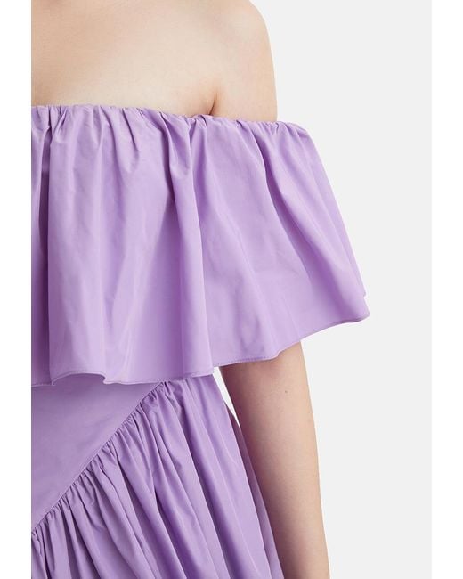 Nocturne Purple Flowy Mini Dress Lilac