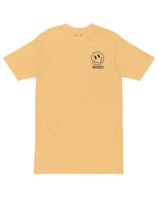 Anchor and Crew Orange Vintage Gustatory Originals Have A Nice Day Heavy Cotton Embroidered T-Shirt