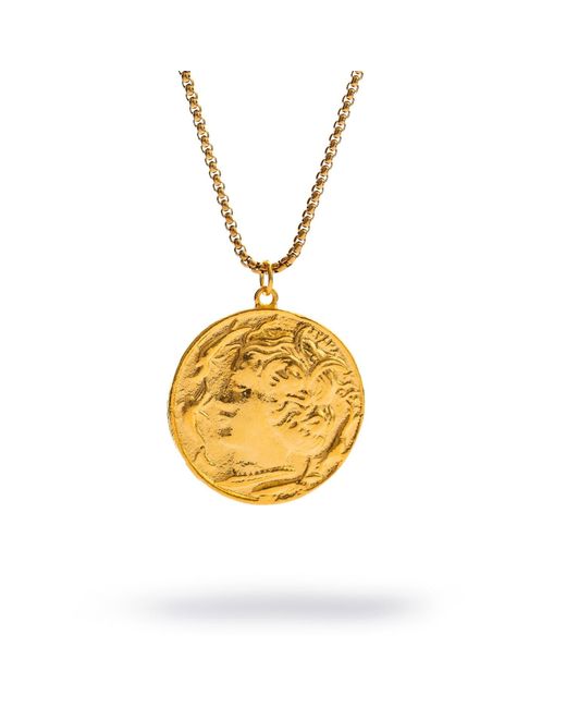 Ebru Jewelry Metallic Alexander's Victory Medallion Necklace