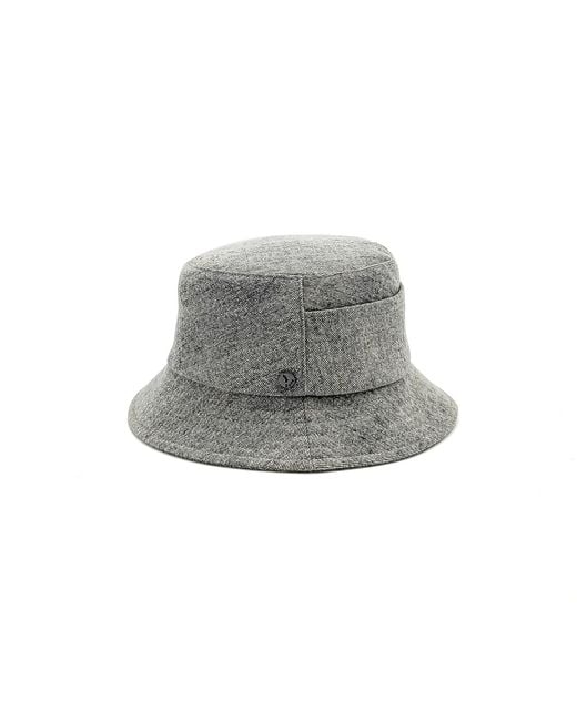 DORIA 1905 Gray Raw Washed Denim Bucket Hat for men